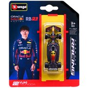 Bburago 164 Diecast - 2025 Red Bull RB21, Yuki Tsunoda - Formula Racing Model Replica, Blister Card, Rolling Wheels, Licensed Collectible Vehicle