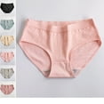 thumbnail image 1 of 2025 Organic Cotton High Waisted Absorbent Period Underwear for Women High Flow Menstrual Underwear Light pink L, 1 of 4
