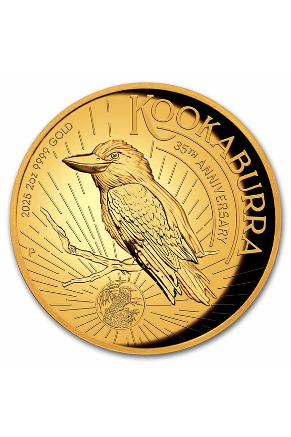 2025-P Australia 2 oz Gold Kookaburra Proof (High Relief)