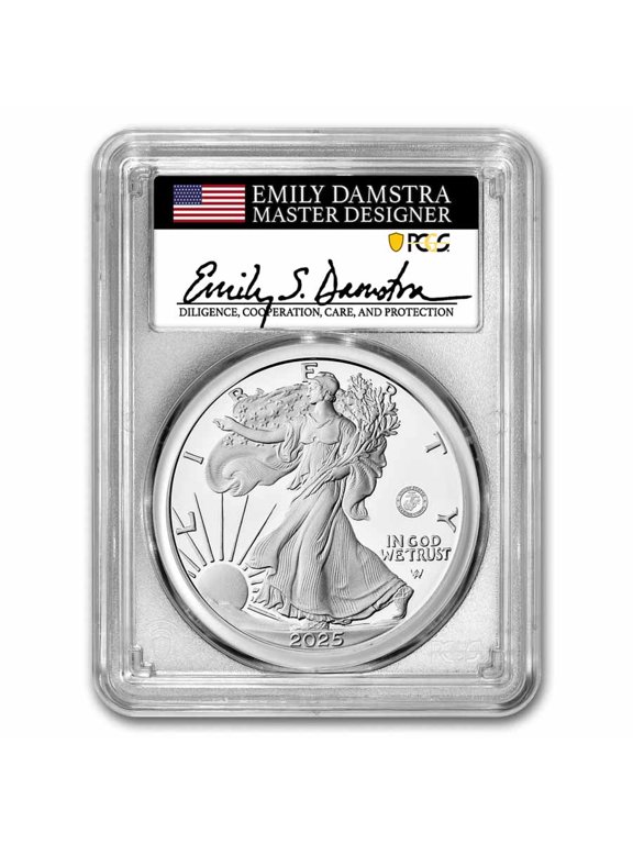 2025-P Proof Silver Eagle PR-70 PCGS (Marine Privy, AR, Damstra)