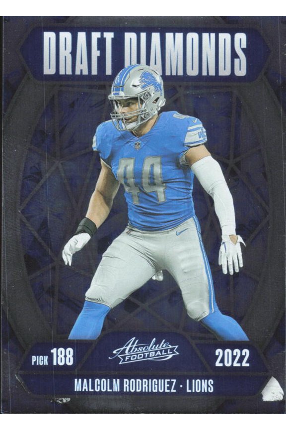 2025 PANINI ABSOLUTE DRAFT DIAMONDS #17 MALCOLM RODRIGUEZ DETROIT LIONS