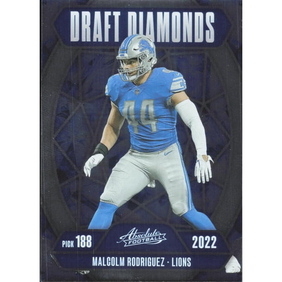 2025 PANINI ABSOLUTE DRAFT DIAMONDS #17 MALCOLM RODRIGUEZ DETROIT LIONS