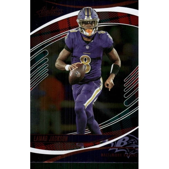 2025 PANINI ABSOLUTE RED #97 LAMAR JACKSON BALTIMORE RAVENS