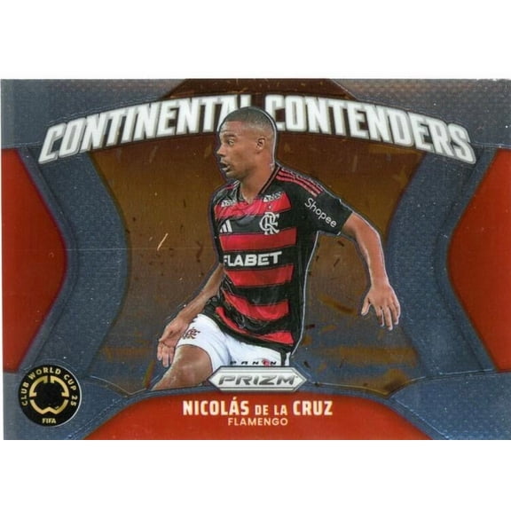 2025 PANINI PRIZM FIFA CLUB WORLD CUP CONTINENTAL CONTENDERS #15 NICOLAS DE LA CRUZ FLAMENGO