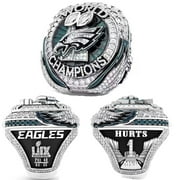 PETHUMOR 2025 PHI World Championship Football Champions Replica Ring Trendy Accessory Durable Collectible Championship Gift For Eagles Fans Mens Fathers, Includes Wooden Box