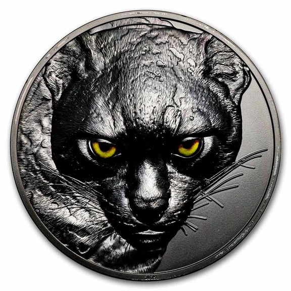 2025 Palau 1 kilo Silver Hunters by Night: Ocelot