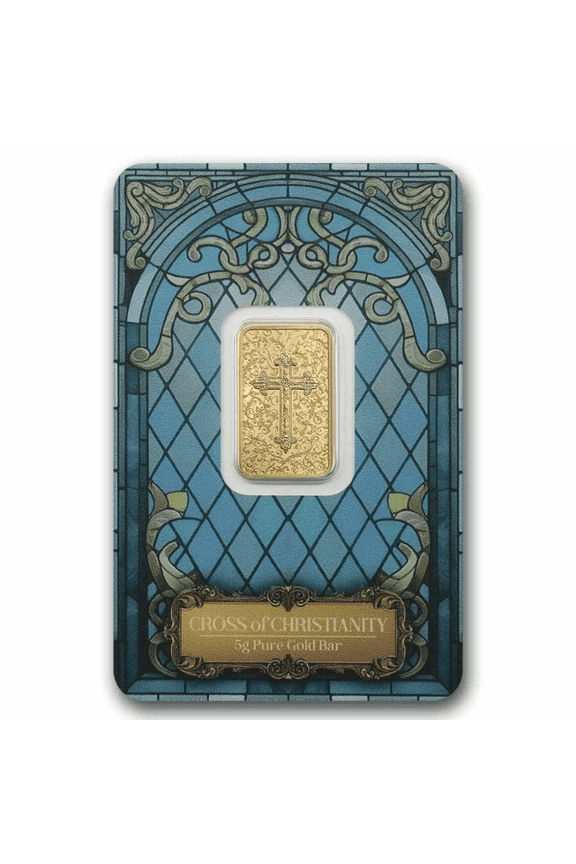 2025 Pamp Suisse Cross of Christianity 5 Gram Gold Bar - In Assay w/Sleeve