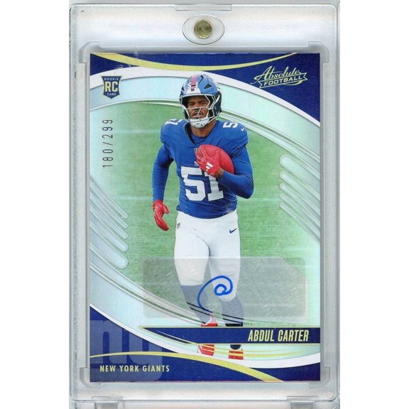 2025 Panini Absolute Abdul Carter #101 /299 Auto Rookie RC Football Card