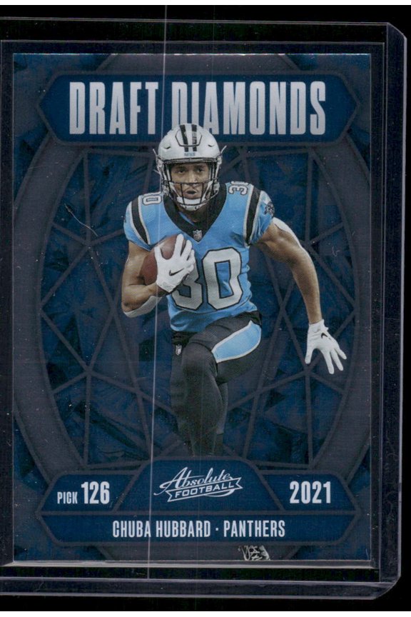 2025 Panini Absolute Football Draft Diamonds Chuba Hubbard #DD-CHD