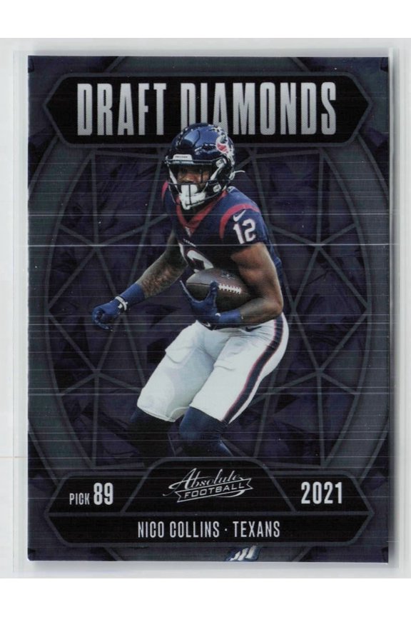 2025 Panini Absolute Football Draft Diamonds Nico Collins #DD-NCS