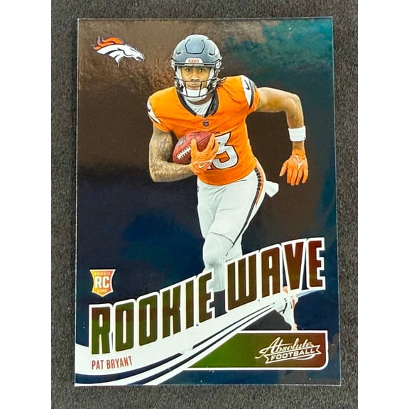 2025 Panini Absolute Pat Bryant RW-PBT Rookie Wave NFL Denver Broncos Football Card Denver Broncos NFL FOOTBALL Trading Card