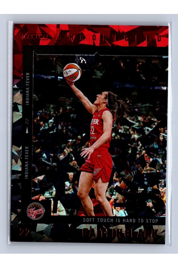 2025 Panini Chronicled Caitlin Clark #36 Red Cracked Ice