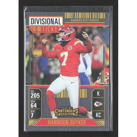 2025 Panini Contenders Football Divisional Ticket Harrison Butker #49 /149