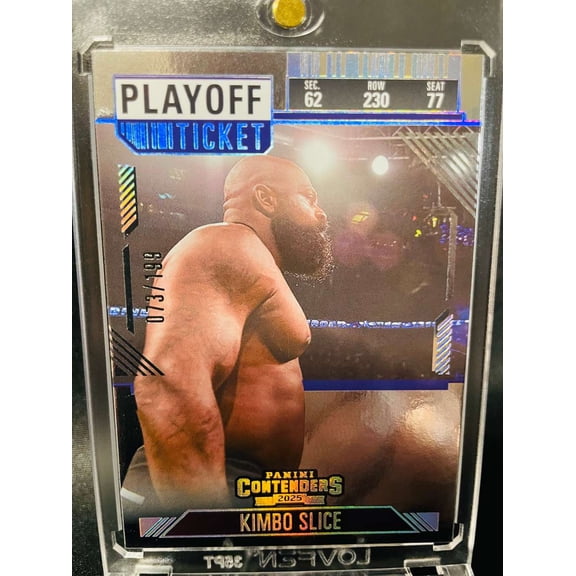 2025 Panini Contenders PFL Playoff Ticket Kimbo Slice #3 073/199 MMA Card Professional Fighters League PFL Mixed Martial Arts (MMA) Trading Card