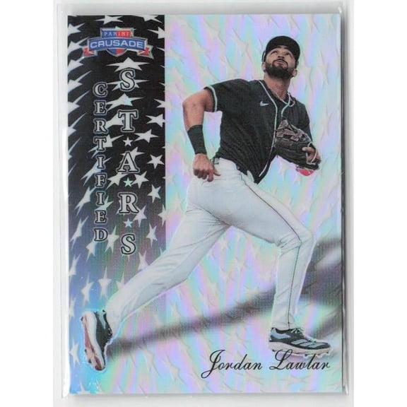 Near Mint or Better 2025 Panini Crusade Certified Stars Jordan Lawlar #25 Arizona Diamondbacks Baseball Card