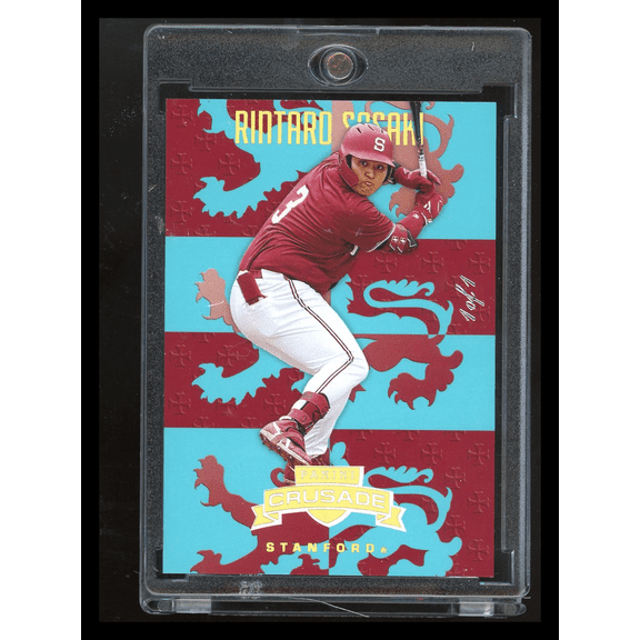 2025 Panini Crusade Rintaro Sasaki Stanford Cardinal Teal #140 1/1 Rookie Baseball Card