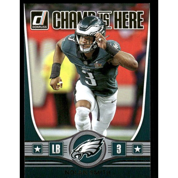2025 Panini Donruss Champ Is Here CIH-NSH Nolan Smith Philadelphia Eagles Football Card