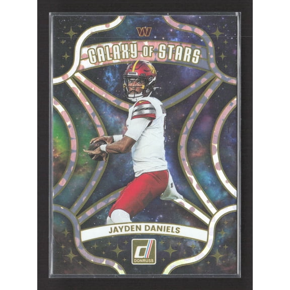 2025 Panini Donruss Galaxy of Stars Jayden Daniels Washington Commanders #1 Football Card