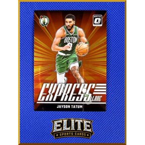 2025 Panini Donruss Optic Express Lane Jayson Tatum #9 Orange Boston Celtics Basketball Card Boston Celtics NBA Basketball Trading Card