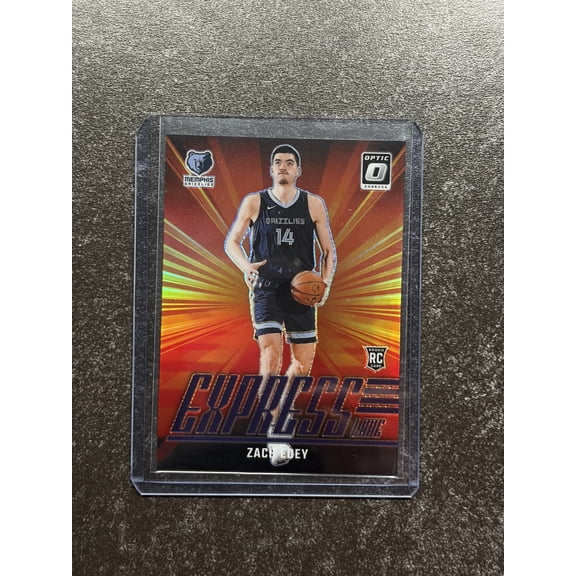 2025 Panini Donruss Optic Express Lane Zach Edey #10 Parallel/Variety Rookie Short Print