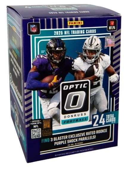 2025 Panini Donruss Optic Football Trading Card Blaster Box Case (20)