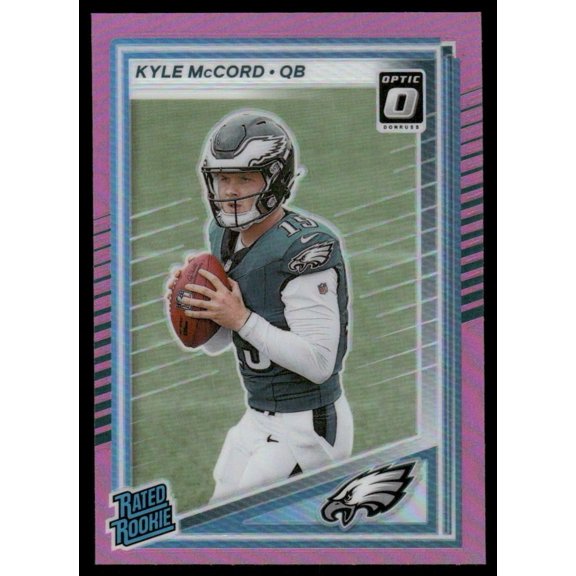 2025 Panini Donruss Optic Pink Kyle McCord #325 Philadelphia Eagles Football Card