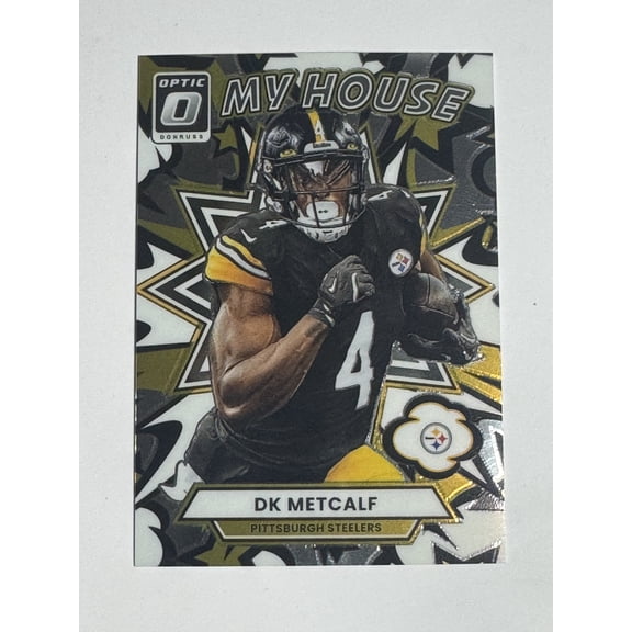 2025 Panini Donruss Optic My House DK Metcalf #8 Pittsburgh Steelers Football Card