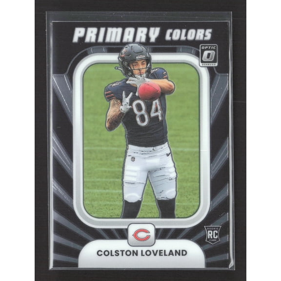 2025 Panini Donruss Optic Primary Colors Colston Loveland #10 RC Chicago Bears Football Card