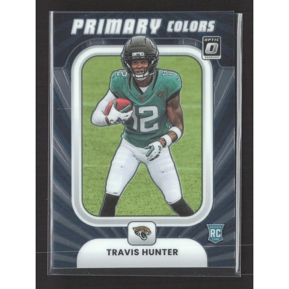 2025 Panini Donruss Optic Primary Colors Travis Hunter RC #3 Jacksonville Jaguars Football Card