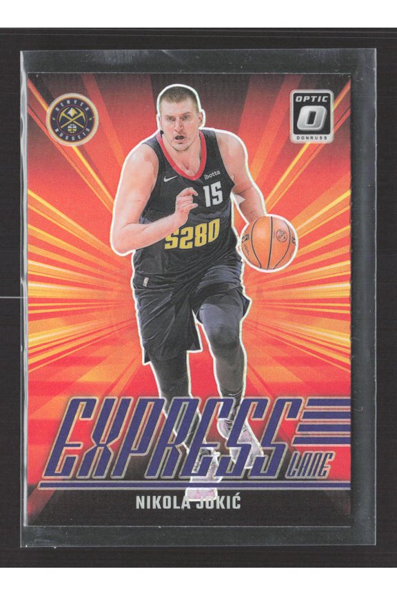 2025 Panini Donruss Optic Prizm Express Lane Nikola Jokic #3 Denver Nuggets Basketball Card