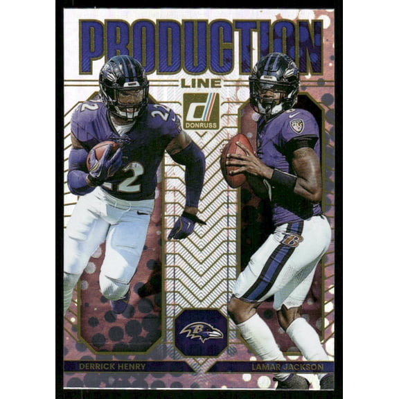 2025 Panini Donruss Production Line Lamar Jackson Derrick Henry #20