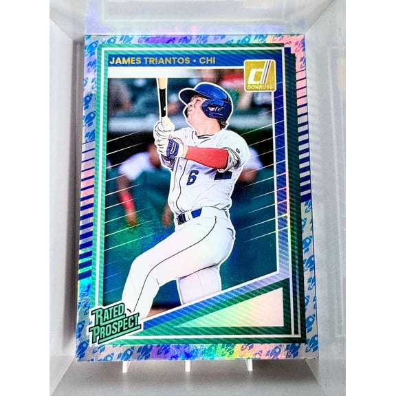 2025 Panini Donruss Rockets James Triantos Cubs Baseball Card Chicago Cubs MLB Baseball Trading Card