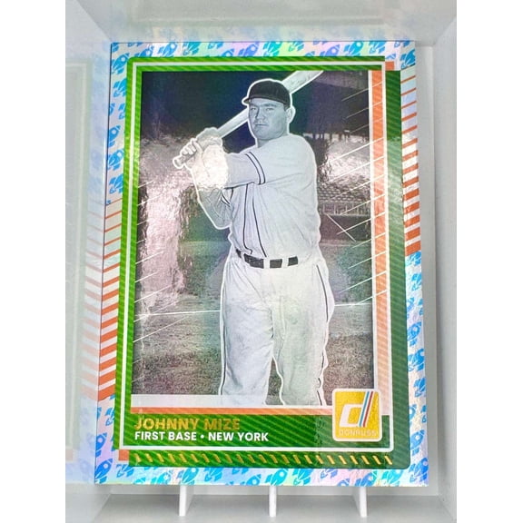 2025 Panini Donruss Rockets Johnny Mize New York Yankees Baseball Card New York Yankees MLB Baseball Trading Card