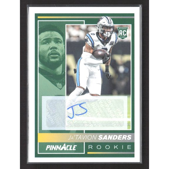 2025 Panini Encore Pinnacle Rookie Ja'Tavion Sanders Carolina Panthers Auto RC #244 #/199 Football Card