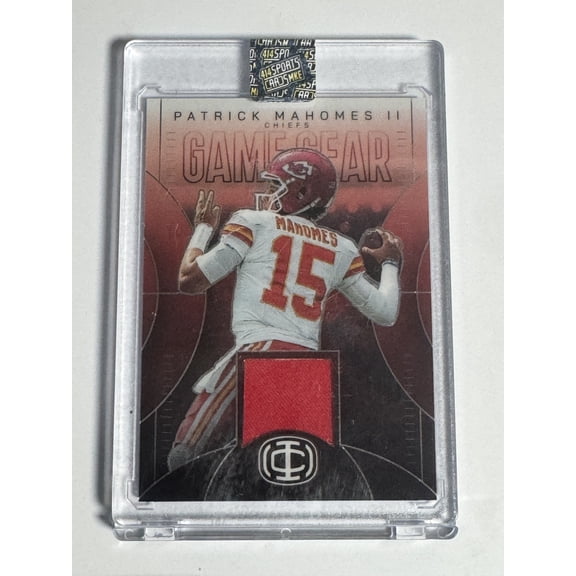 2025 Panini Icon Collection Mahomes Game Gear Patrick Mahomes II Kansas City Chiefs Trading Card GG-1 Memorabilia