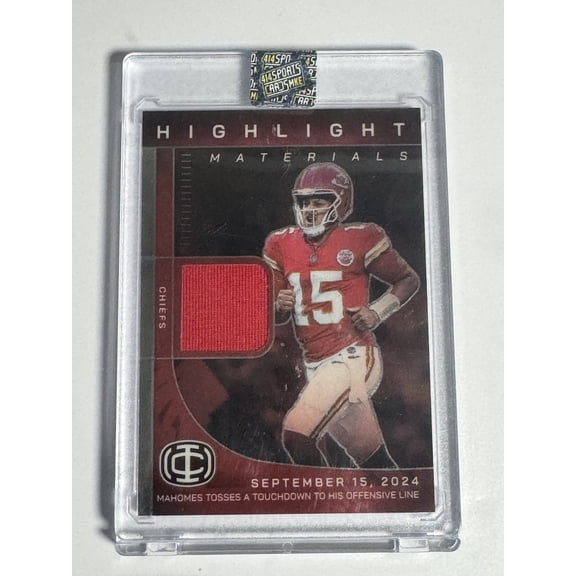 2025 Panini Icon Collection Mahomes Highlight Materials Patrick Mahomes II #HM-5 Memorabilia