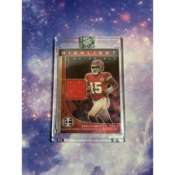 2025 Panini Icon Collection Mahomes Highlight Materials Patrick Mahomes II #HM-5 Memorabilia