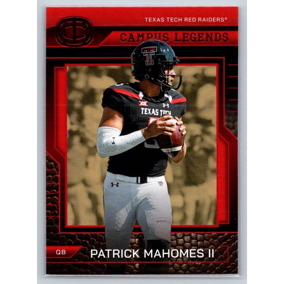 2025 Panini Icon Collection Patrick Mahomes #CL-3 Campus Legends Red Foil