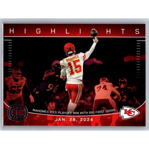 2025 Panini Icon Collection Patrick Mahomes #IC-14 Highlights