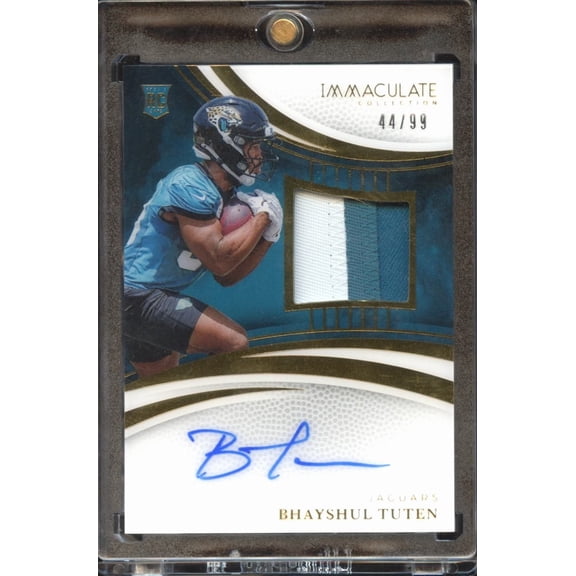 2025 Panini Immaculate Collection Bhayshul Tuten #133 44/99 Patch RC Auto Jacksonville Jaguars Football Card