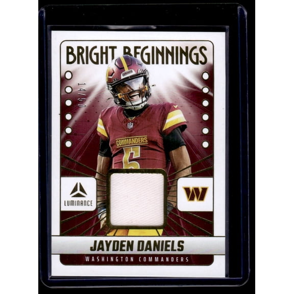 2025 Panini Luminance Bright Beginnings Jayden Daniels #BB-JDA Patch /30