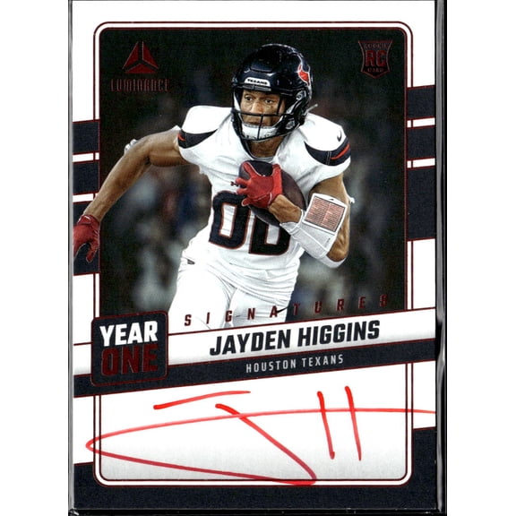 2025 Panini Luminance Year One Signatures Jayden Higgins #YOS-JHS