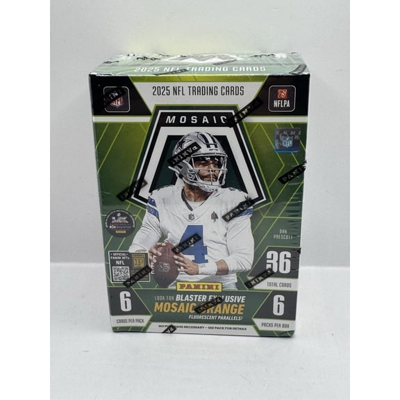 2025 Panini Mosaic Football Blaster Box - Factory Sealed - Find Mosaic Orange