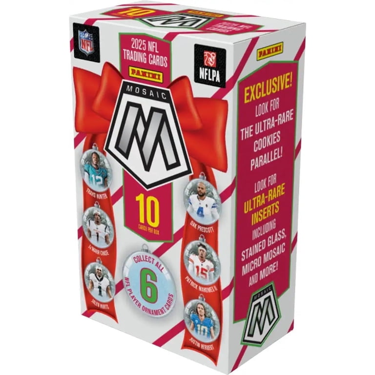2025 panini mosaic nfl fooball booster box Football Trading Cards Mega : Collectibles & Fine Art headlined by Micro Mosaic THESE ARE A MUST BUY!