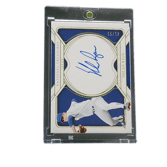 2025 Panini National Treasures Baseball Nolan Ryan Texas Rangers No-Pin Auto #NP-NRY Baseball Card