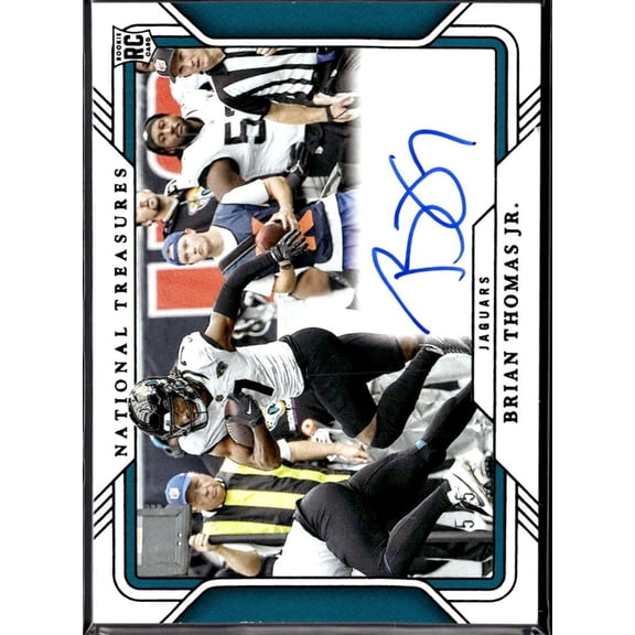 2025 Panini National Treasures RFP-BTJ Brian Thomas Jr RC Auto Jacksonville Jaguars Football Card