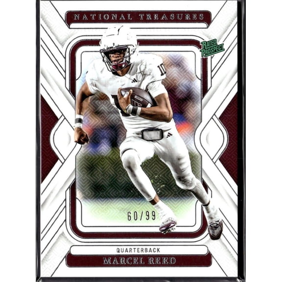 2025 Panini National Treasures Collegiate Football Card 50 Marcel Reed Texas A&M Aggies 60/99