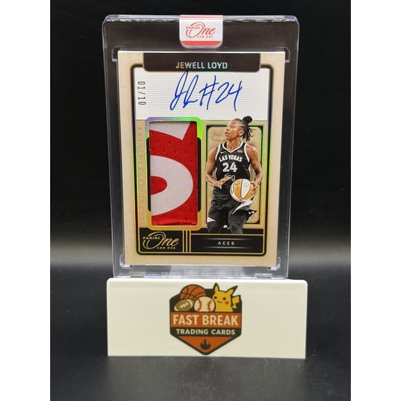 2025 Panini One and One Jewell Loyd #JA-JL /10 Patch Jersey Autograph