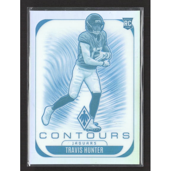 2025 Panini Phoenix Contours Travis Hunter #15 Cyan RC