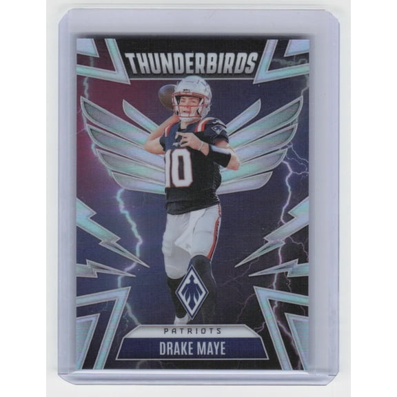 2025 Panini Phoenix Drake Maye Thunderbirds #35 New England Patriots Football Card